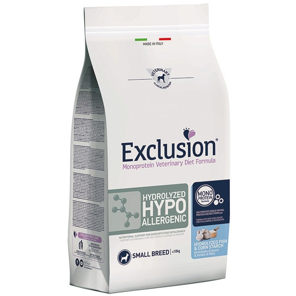 Exclusion Diet Hydrolyzed Hypoallergenic Pesce Small Breed 2kg Exclusion Diet Hydrolyzed Hypoallergenic Pesce Small Breed 2kg